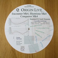 Cartridge Protractor for Origin Live Encounter/Illustrious/Conqueror Mk4 Tonearm