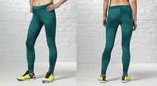 Reebok DT ONE Series Compression Leggings Z89669 Teal Women Workout Pants NWT