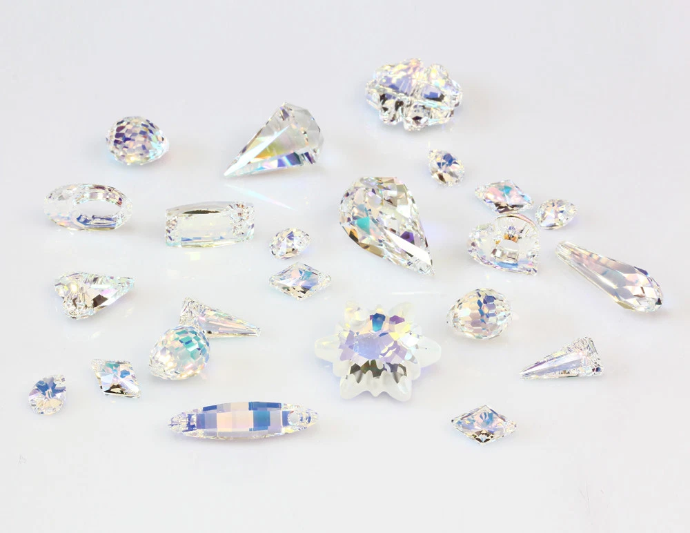 Superior PRIMERO Glass Pendants Crystal AB Color * Many Shapes & Sizes