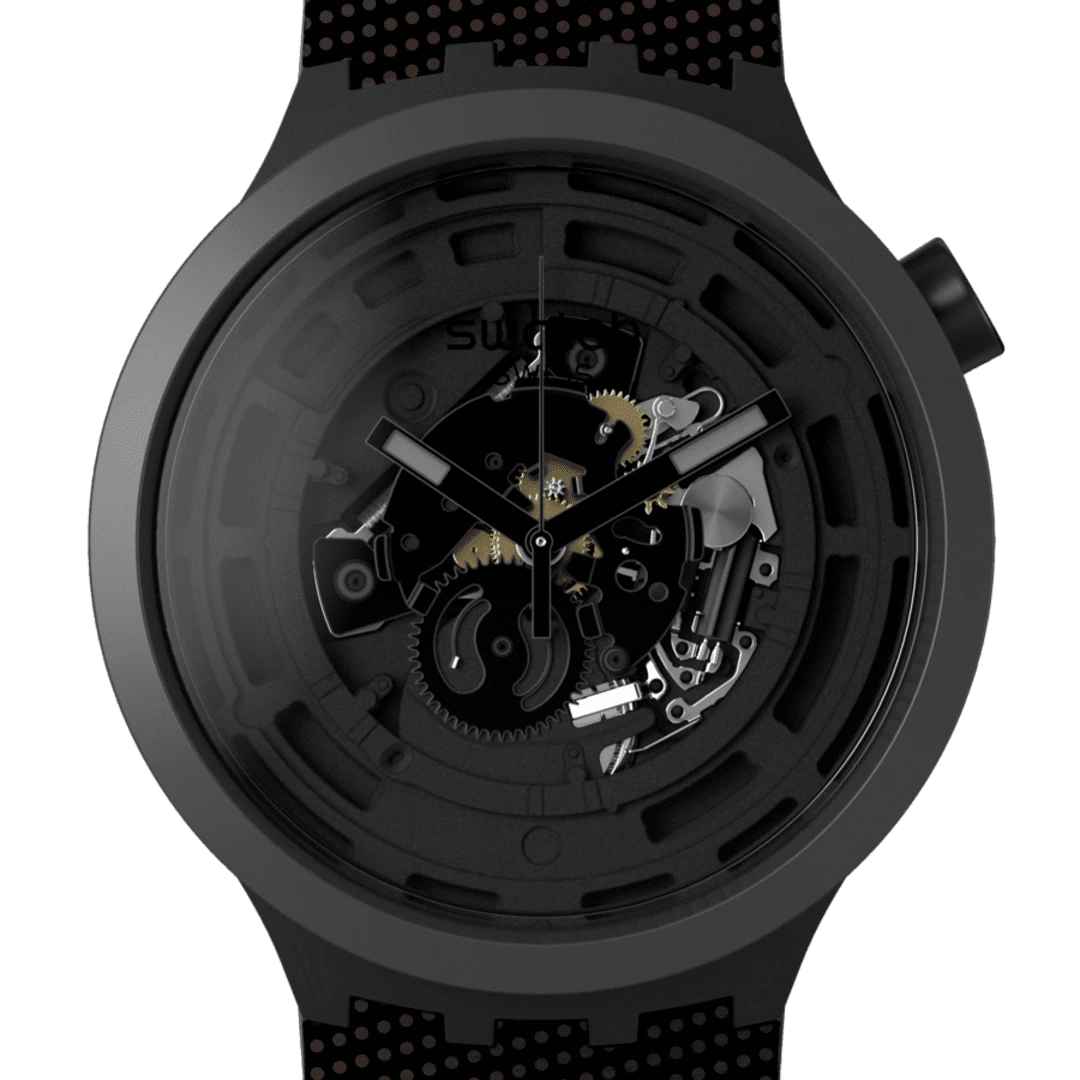 Swatch Bioceramic Quartz Black Dial Men's Watch SB03B100 for Swatch Bioceramic Quartz Black Dial Men's Watch SB03B100 for