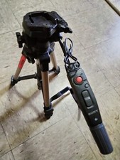 SONY VCT-570RM Tripod With Remote Control Handle No screw mount plate 