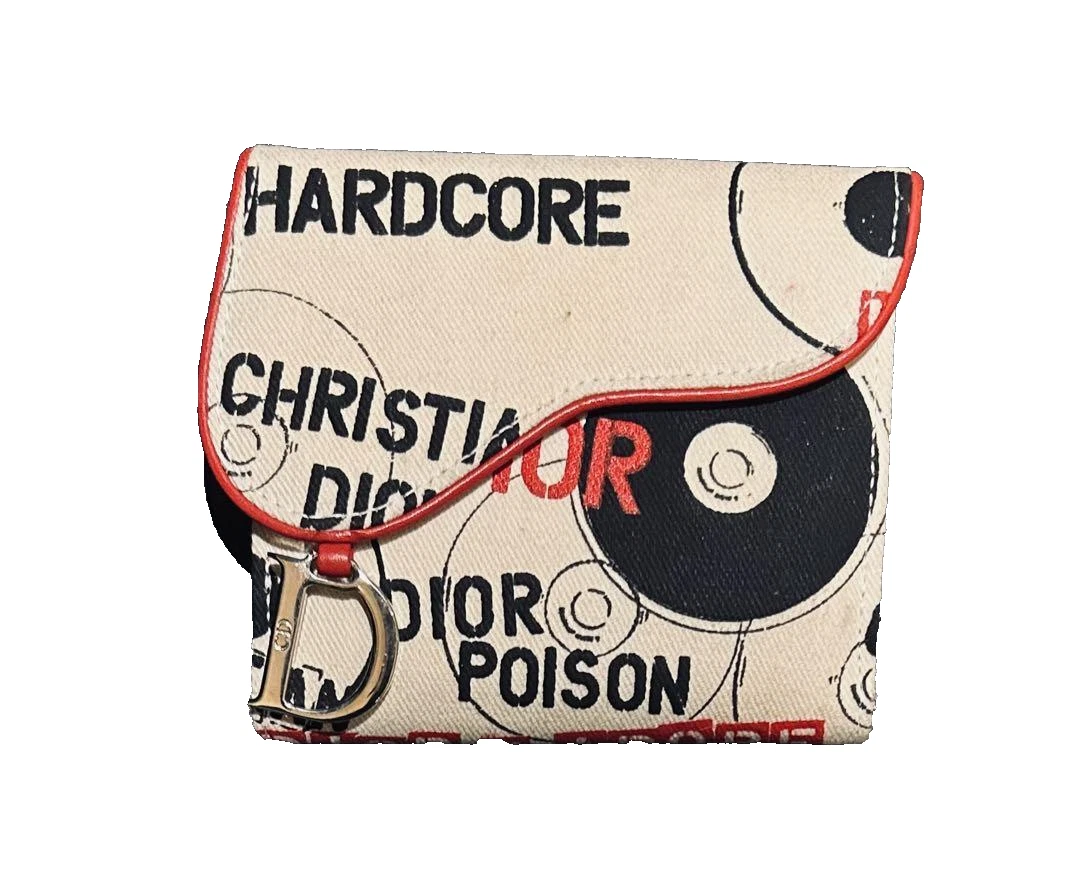 Portefeuille Dior John Galliano époque Hardcore à deux volets du Japon d'occasion 2504SY