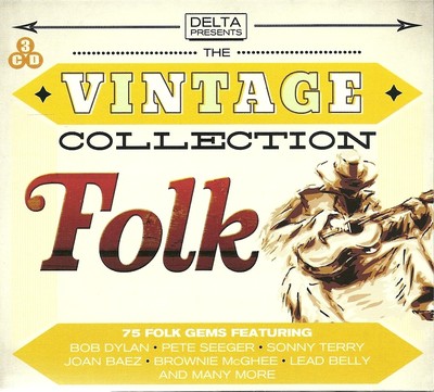 THE VINTAGE COLLECTION FOLK - 3 CD BOX SET - BOB DYLAN, PETE SEEGER & MORE
