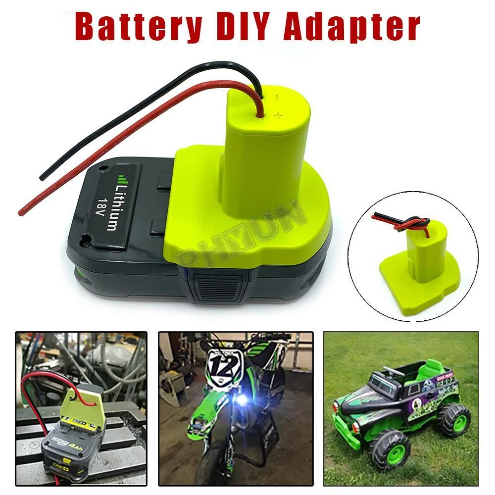 Power Adapter Battery Output Adapter For Ryobi One 18V Battery
