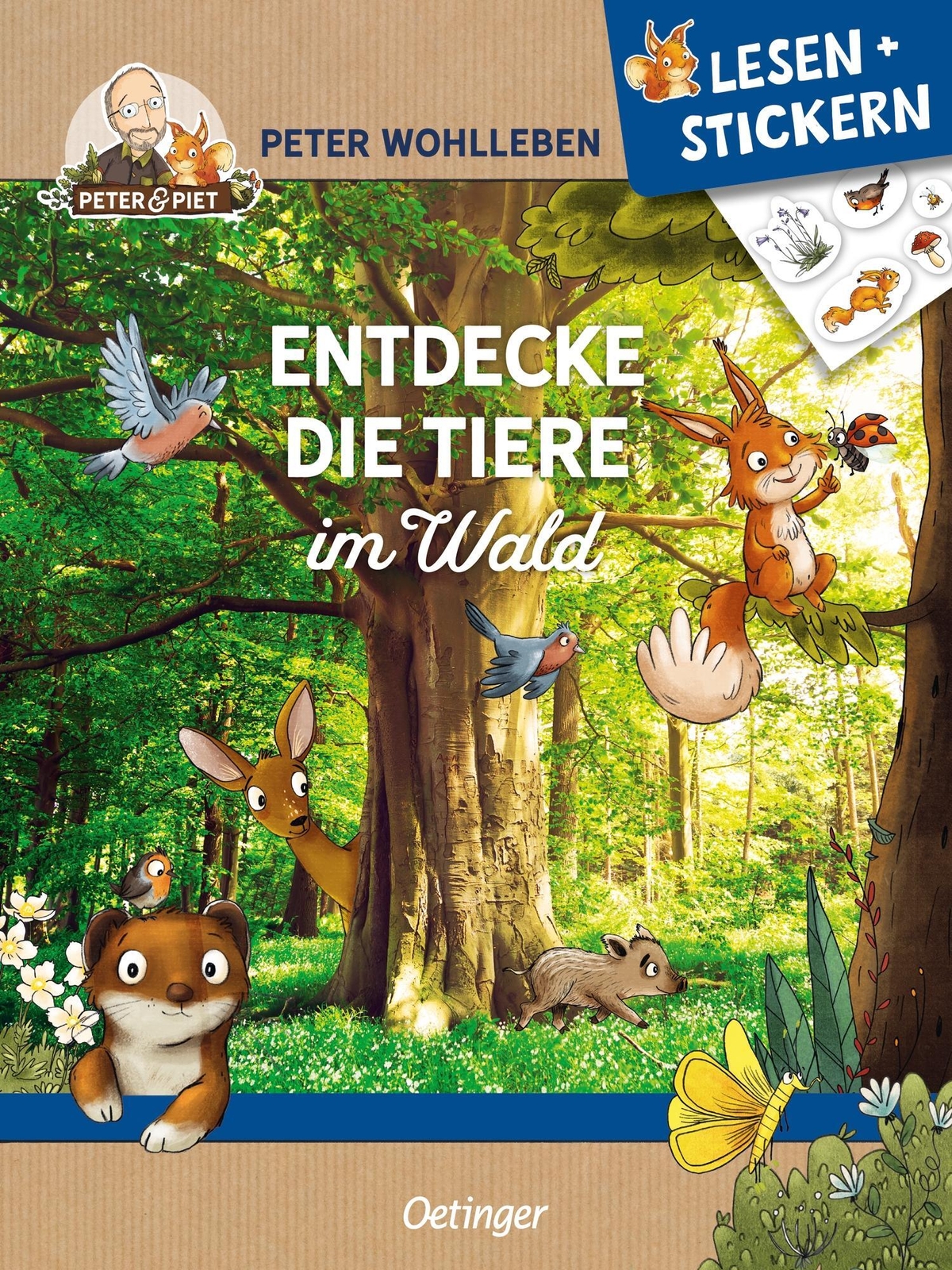 Thumbnail - Peter Wohlleben | Lesen + Stickrn. Entdecke Die Tiere Wald | Broschüre