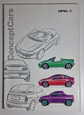 Opel Concept Cars Konzept Mappe Roadster Scamp Tigra IAA 1993 Press Kit