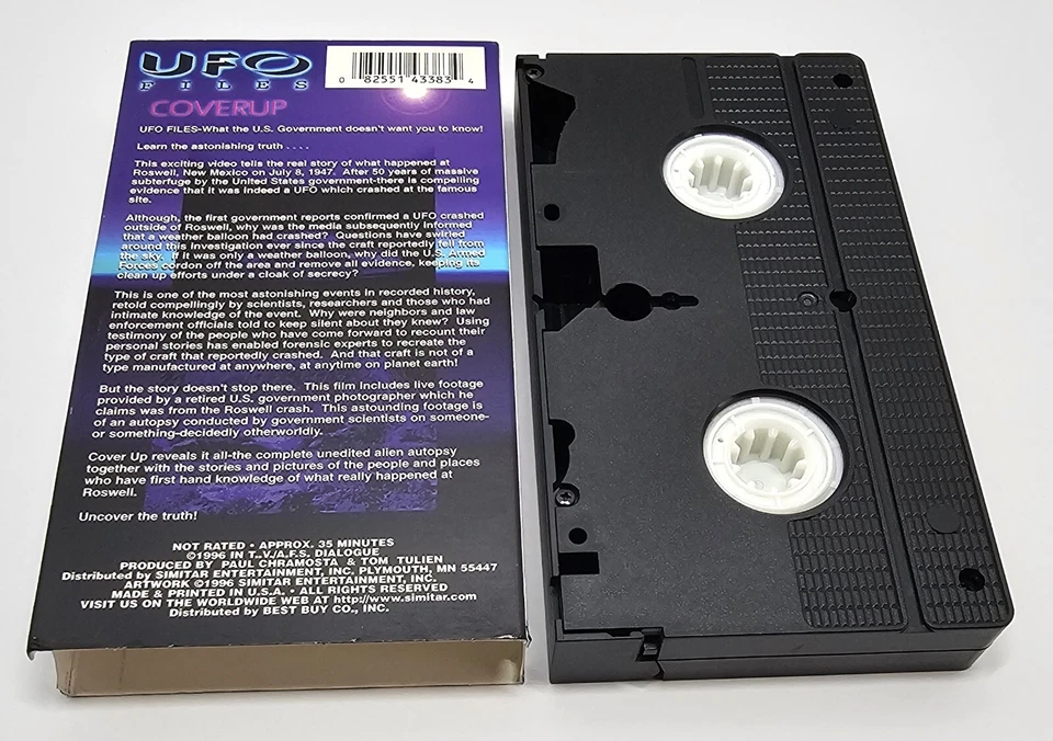 UFO Files Coverup VHS 1996 Simitar - Image 3 of 4