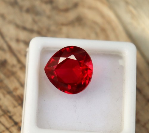 17 Ct Certified Natural Red Ruby Heart Shape Loose Gemstone - Picture 3 of 10