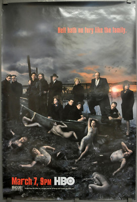 Sopranos 2006 Authentisch 27X40 HBO TV Poster James Gandolfini Edie Falco Saison