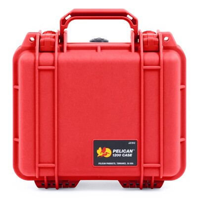 Red Pelican 1200 Case with Foam. | eBay