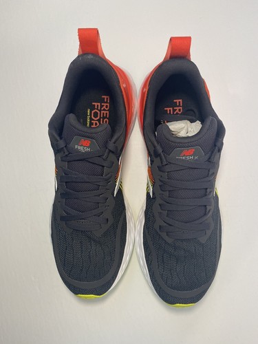 New Balance Fresh Foam X Tempo Black Red Neon White Flame Mens Sz 9 D MTMPOBR - Picture 3 of 12