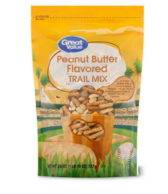 Great Value Peanut Butter Flavored Trail Mix Made with Reese's Pieces, 26 oz