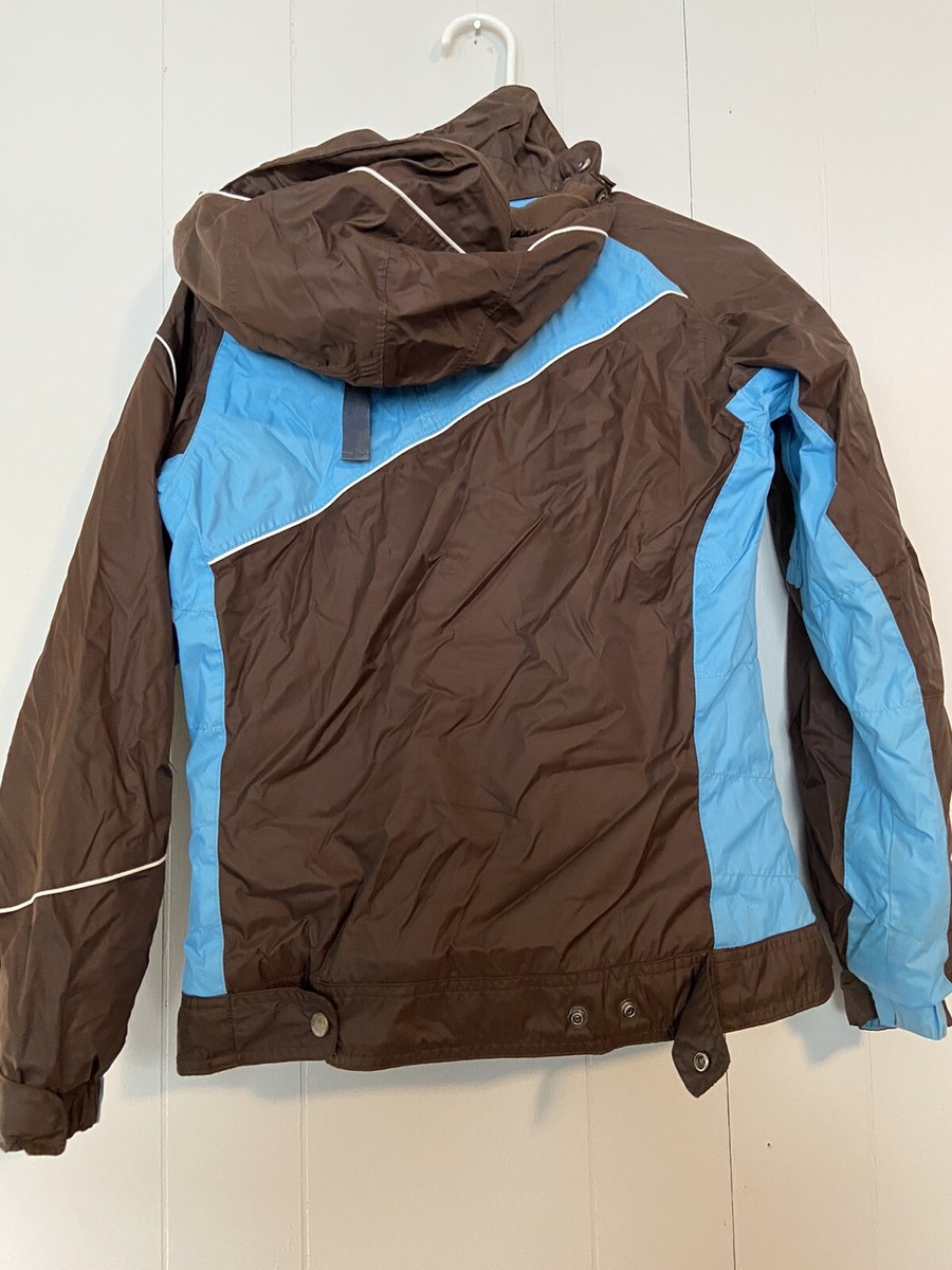 Columbia Womens Convert Jacket XS Blue Brown Ski Snowboard