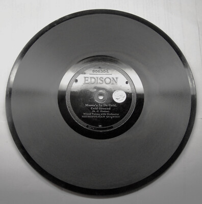 VINTAGE EDISON 10'' 80RPM DIAMOND DISC 80630-L -R MASSA'S IN DE COLD COLD GROUND