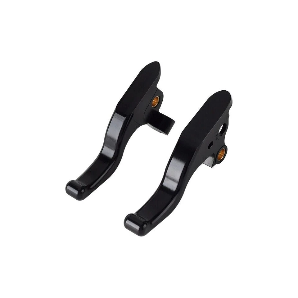 For 2008-2013 Harley Touring Glide Road King Hand Brake Clutch Levers 2-Finger - Image 4 of 4