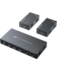 PWAYTEK HDMI Extender Splitter 1x2 1080P@60Hz Over Cat 5E/6/7 Ethernet Cable ...