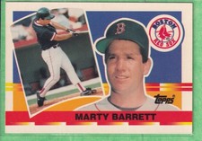 1990 Topps Big #44 Marty Barrett Boston Red Sox (A* on Back)