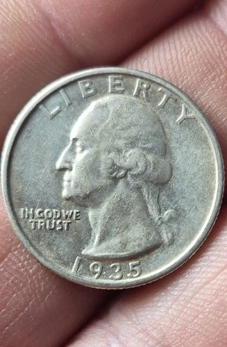 1935 S Washington Silver Quarter Good Condition Coin 90% Key Date San Francisco