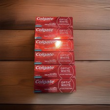 6-Pack Colgate Optic White Stain Fighter Toothpaste - Fresh Mint Gel,4.2oz Each