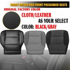 Driver Side Bottom Leather/Cloth Seat Cover For 2014 -2019 Chevy Silverado LTZ K