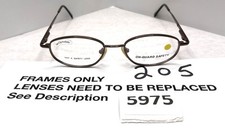 NEW ONGUARD SAFETY 314N METALLIC BROWN AUTHENTIC DESIGNER EYEGLASSES OGZ87-2