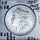 1884 O BU GEM MORGAN SILVER DOLLAR UNC MS+++ U.S. MINT RARE COIN 8721