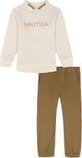 Boys' 2 Pc Knit Top and Woven Pant Set