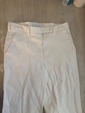 prada women trousers dress pants white