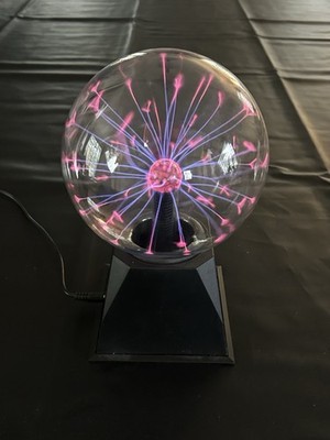 Large 6  Plasma Light Globe. A Science Lovers Nightlight. USB Cord Included