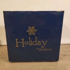 RARE Holiday by Kirklands Christmas Resin Nativity Scene White New Tested 