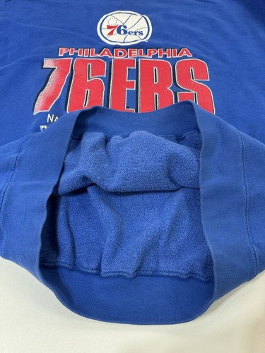 Vintage 1996 Philadelphia 76ers Sixers Logo Athletic Crewneck Sweatshirt 90s XL - Picture 10 of 15