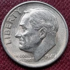 1949 S Roosevelt Dime 10c Silver Early San Francisco Date - High Grade #97504