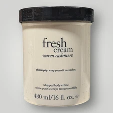 Philosophy Fresh Cream Warm Cashmere Whipped Body Cream 16 Oz