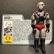 VINTAGE 1990'S HASBRO GI JOE ARAH VAPOR Cobra Hurricane VTOL Pilot Complete