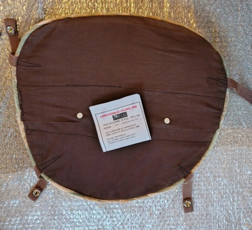 X4 ORIGINAL FLORAL ERCOL SEAT PADS, FITS QUAKER WINDSOR/SWAN BACKS/GOLDSMITH ETC - Image 4 of 4