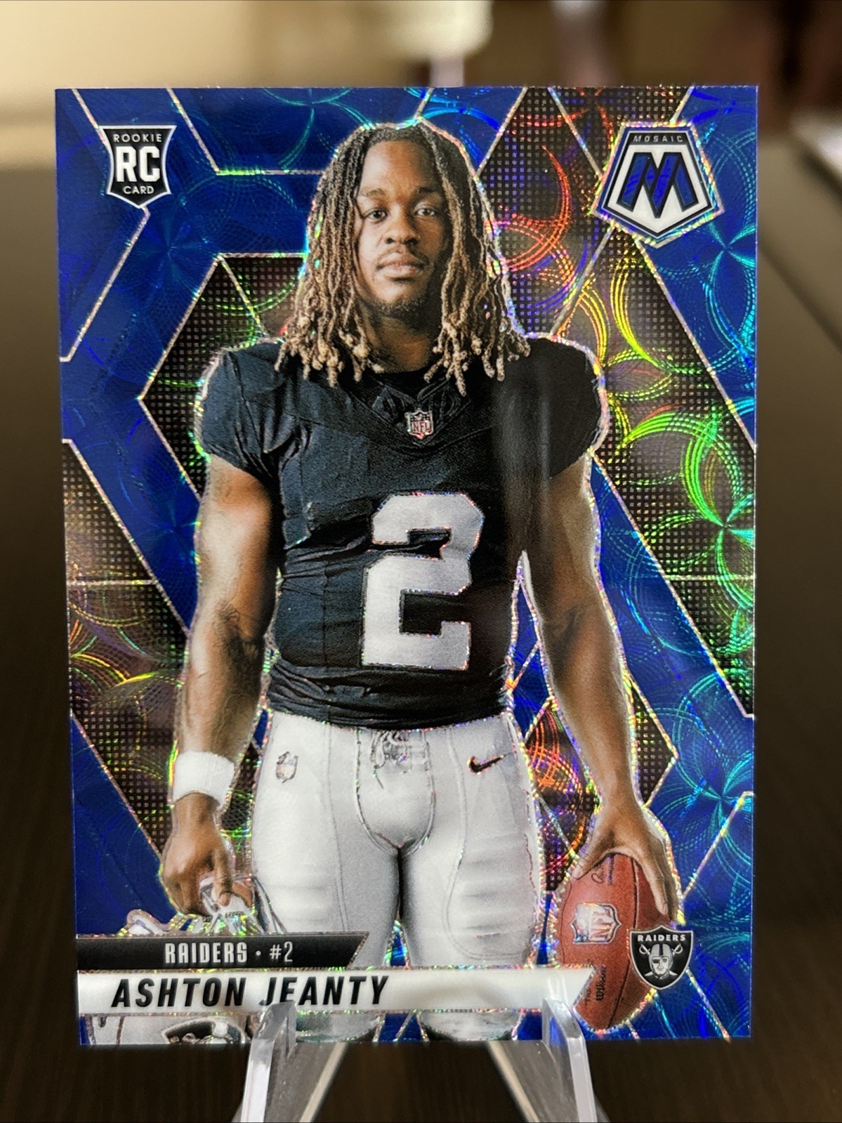 2025 Panini Mosaic Variation Blue Scope #287 Ashton Jeanty RC