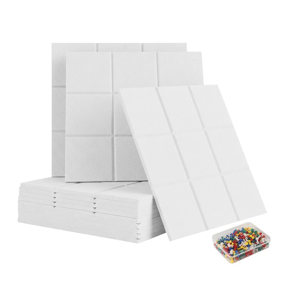 Filzpinnwand Filzwand Pinntafel Memoboard Pinboard Pinnwand Leiste 12er Set - Bild 2 von 3