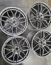 Set Of 4 Oem Gm Corvette Wheels. Front Are 19 And Rear Are 20