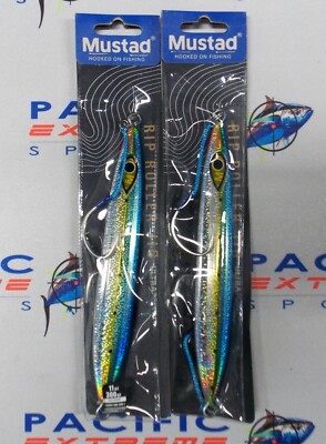 MUSTAD RIP ROLLER SLOW FALL JIG SARDINE GLITTER 300g, 2-Pack, NIP