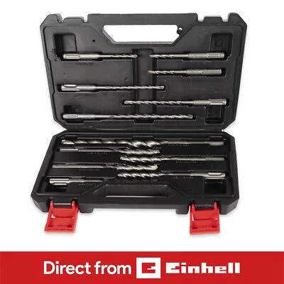Einhell Drill Bit Set w/ Case for SDS Plus Drills Rotary Hammer Universal 12pc