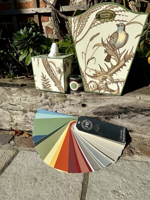 Brunschwig & Fils Vogel und Distel Papierkorb und Tissuebox