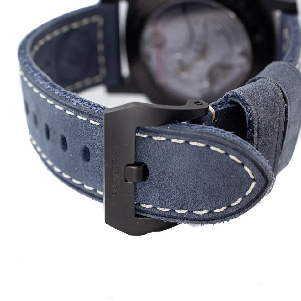 PANERAI LUMINOR 1950 CRONO MONOPULSANTE 8 DÍAS GMT BLU NOTTE PAM 1135 COMO NUEVO/B+P Foto 2 de 4