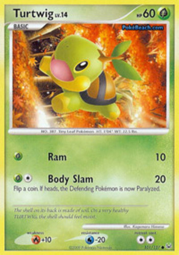Turtwig - 101/127 - Common LP, English Pokemon Platinum - Picture 1 of 1