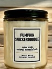 Bath & Body Works White Barn PUMPKIN SNICKERDOODLE Single Wick Candle 8 oz New