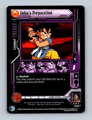 Dragon Ball GT TCG Goku's Preparation Preview 1 Score Lost Episodes