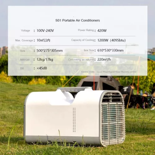420W Elektrische Tragbare Klimaanlage Outdoor LKW Zelt Camping Klimaanlagen 220V - Bild 4 von 21