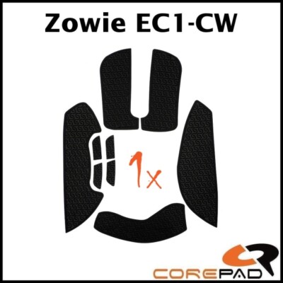 Corepad Soft Grips black Zowie EC1-CW Mouse Grip Tapes Sticker Self-Adhesive
