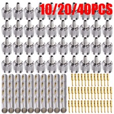10/20/40X TNC Male Plug Crimp Coax Connector For RG58 RG142 RG400 RG223 Cable
