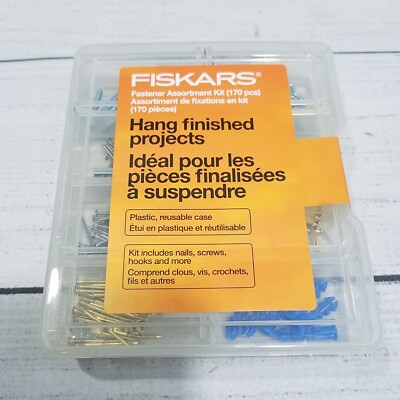 Fiskars Fastener Assortment Kit (170 pcs) Hang Finished Projects