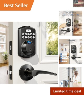 Advanced Fingerprint Door Lock Set with Keyless Entry & Auto-Locking Features